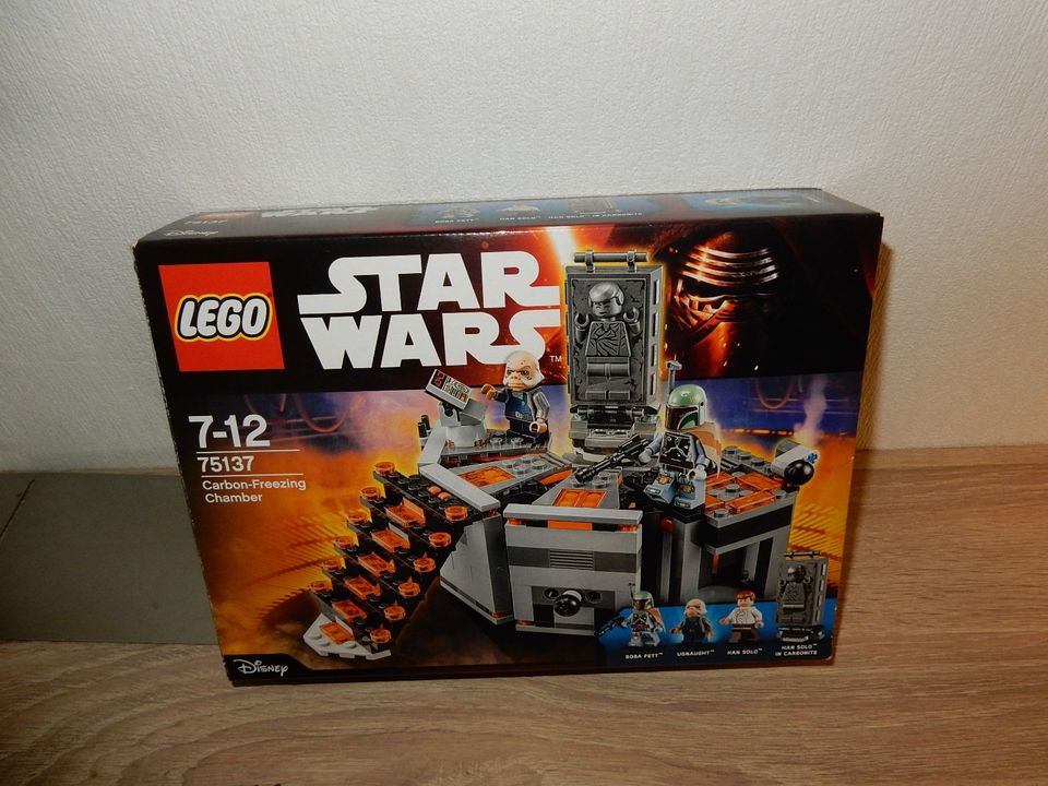 Lego Star Wars 75137 CARBON-FREEZING CHAMBER alle FIGUREN BA OVP! in Stade