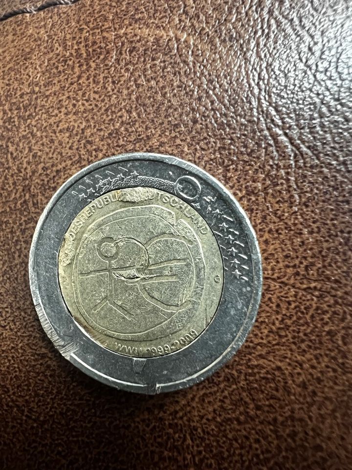 Zwei euro Münzen in Dortmund