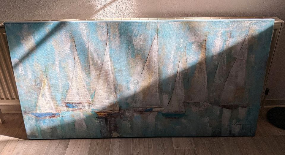 Großes Wandbild mit Segelschiffen 70x140cm in Barsinghausen