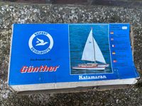 Seifert Katamaran Günther Modellboot Segelboot alt Sammler Schleswig-Holstein - Lübeck Vorschau