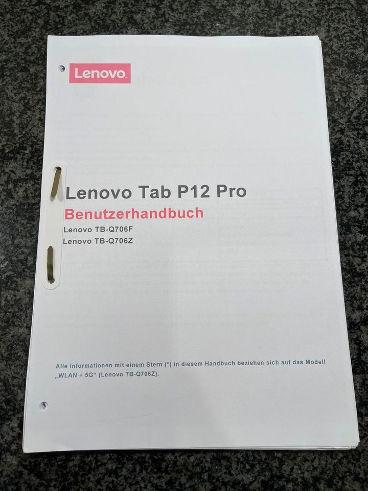 Lenovo Tab P12 Pro (2022), 12,6"  6GB/128GB + Pen 3 + Folio Case in Bad Sassendorf