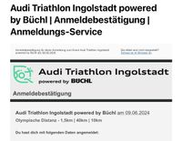 Ingolstadt Triathlon-Startplatz - Olympische Distanz (09.06.24) Mitte - Tiergarten Vorschau