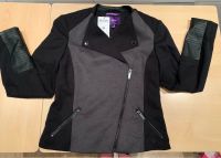 Mexx Jacke Blazer schwarz/grau mit Lederimitat Gr 36 neu Kreis Pinneberg - Halstenbek Vorschau