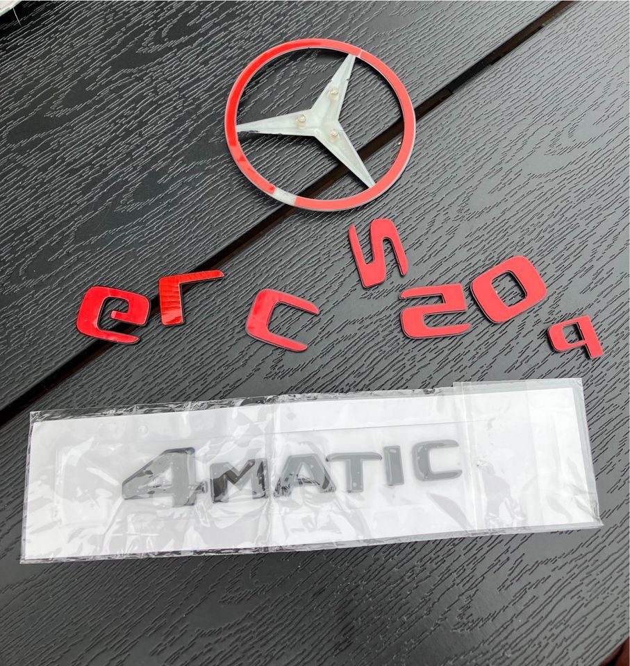 Mercedes Schriftzug GLC 250d 4MATIC schwarz glänzend NEU!!! in Quakenbrück