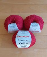 Wolle Baumwolle Garn rot 3x50g von Austermann aus meinem Vorrat Rheinland-Pfalz - Wachenheim an der Weinstraße Vorschau