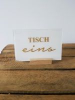 Hochzeit | Tischnummern | Acryl | Holz | gold Nordrhein-Westfalen - Kerken Vorschau