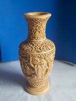Vase,Asiatische Schnitzerei,asiat.Elfenb.imitat,RAR(s.Beschr.! Nordrhein-Westfalen - Bergneustadt Vorschau