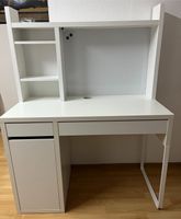 Ikea Micke Schreibtisch mit abnehmbarem Anbauelement in weiß Saarland - Saarwellingen Vorschau