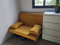 Couch mit Schlaffunktion in Senfgelb – Ideal für kleine Räume Nordrhein-Westfalen - Mülheim (Ruhr) Vorschau