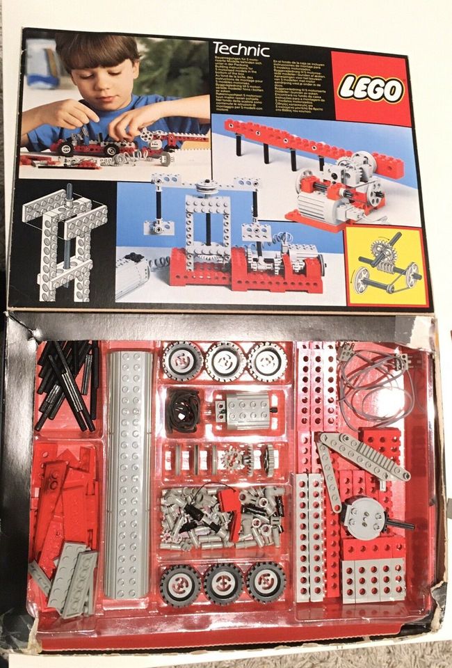 Lego technic, 8055, 8020, 8832 mit Motor und Bedienung in Warendorf