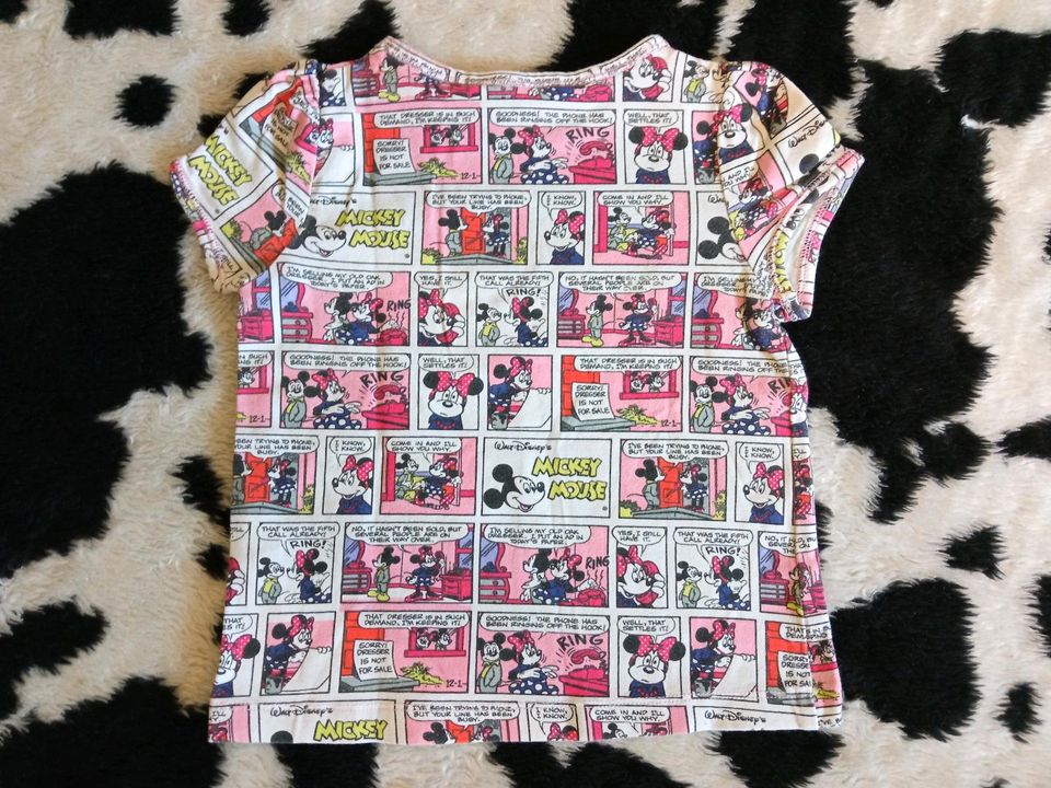 H&M Minnie Mouse Comic Shirt pink rosa Gr. 92 in Dortmund