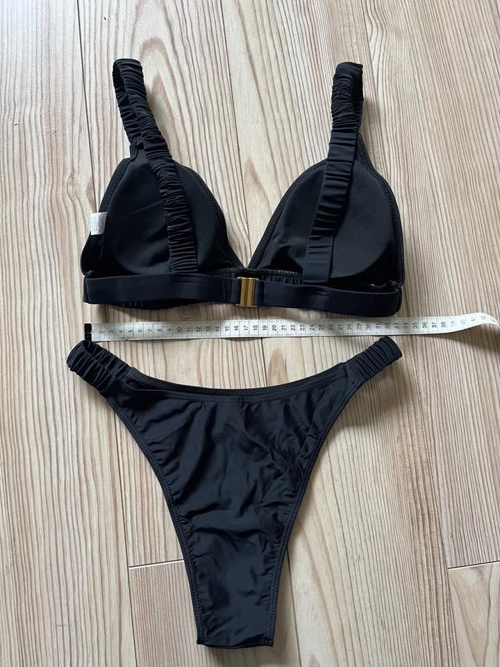 Sexy Bikini Set Gr 36/38 M Raffung schwarz NEU higher waist in Hamburg
