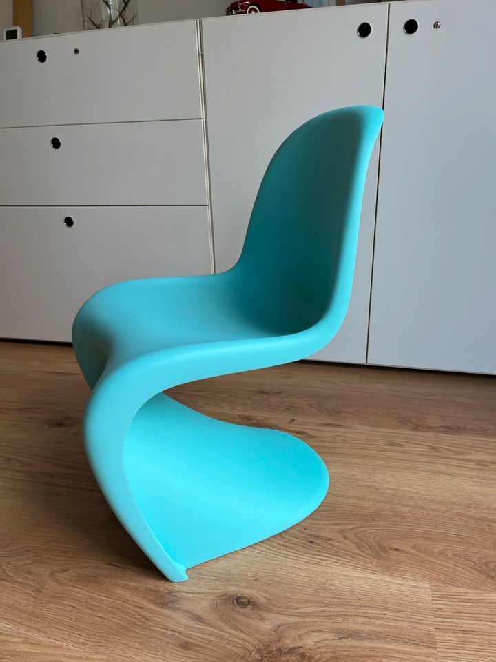 Original VITRA Panton Chair Junior für Kinder Türkisblau❤️ in Düsseldorf