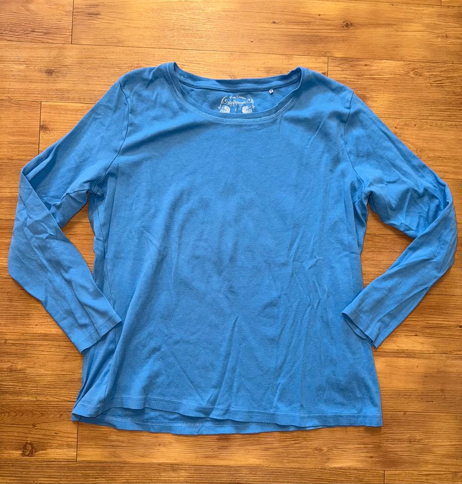 Langarm Shirt Marke Steilmann Gr. 44/46 hellblau in Neuhofen