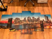 New York Leinwandbild Bild 100 x 200 cm 5 teilig Skyline Bayern - Massenhausen Vorschau