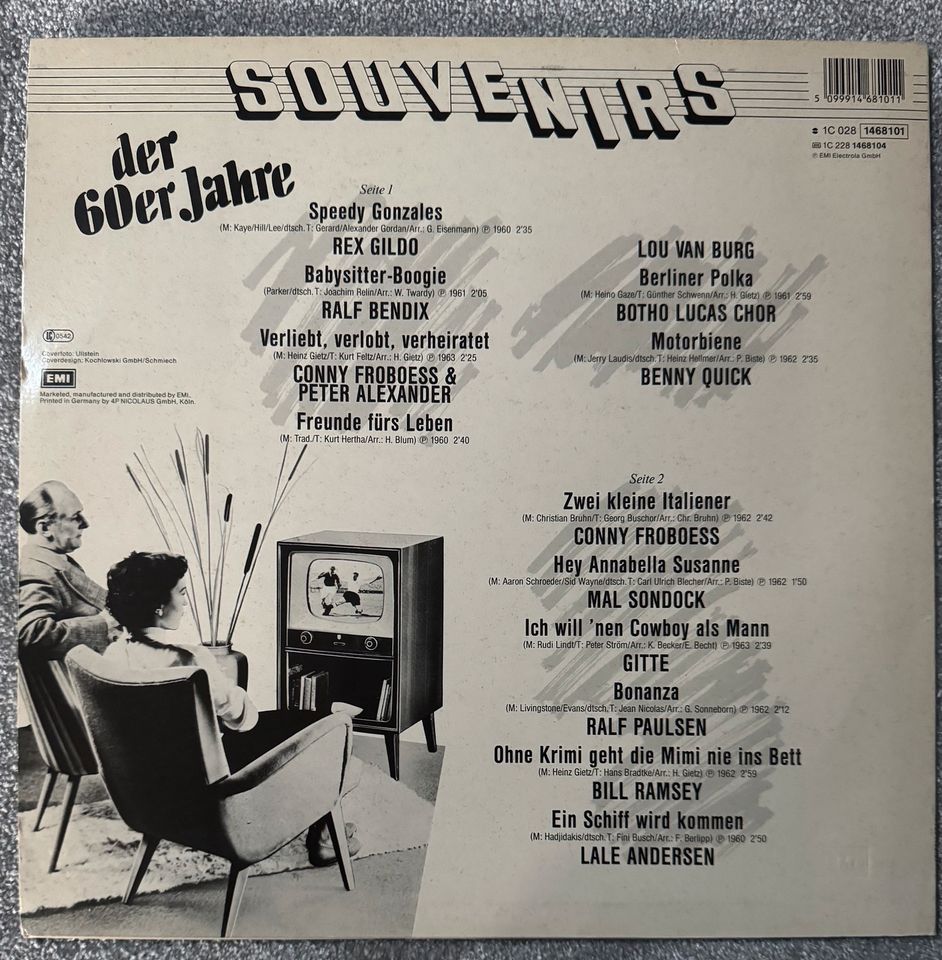 LP Vinyl Souvenirs der 60er VG + (Motorbiene) in Rheinbach