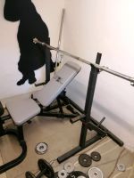 Heim Fitnessstudio Kraftstation Hantelbank Squat Rack + Gewichte Nordrhein-Westfalen - Burscheid Vorschau