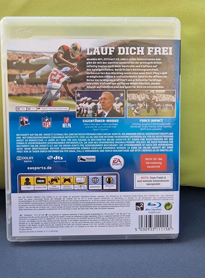 PS3 SPIEL MADDEN25 , NFL , FOOTBALL , PLAYSTATION 3 in Jena