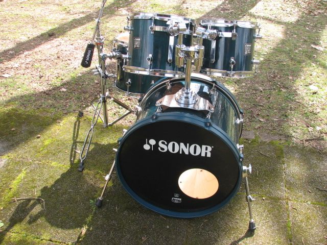 Schlagzeug Sonor S Class Shellset lackiert Esmerald Green Vintage in Kirkel