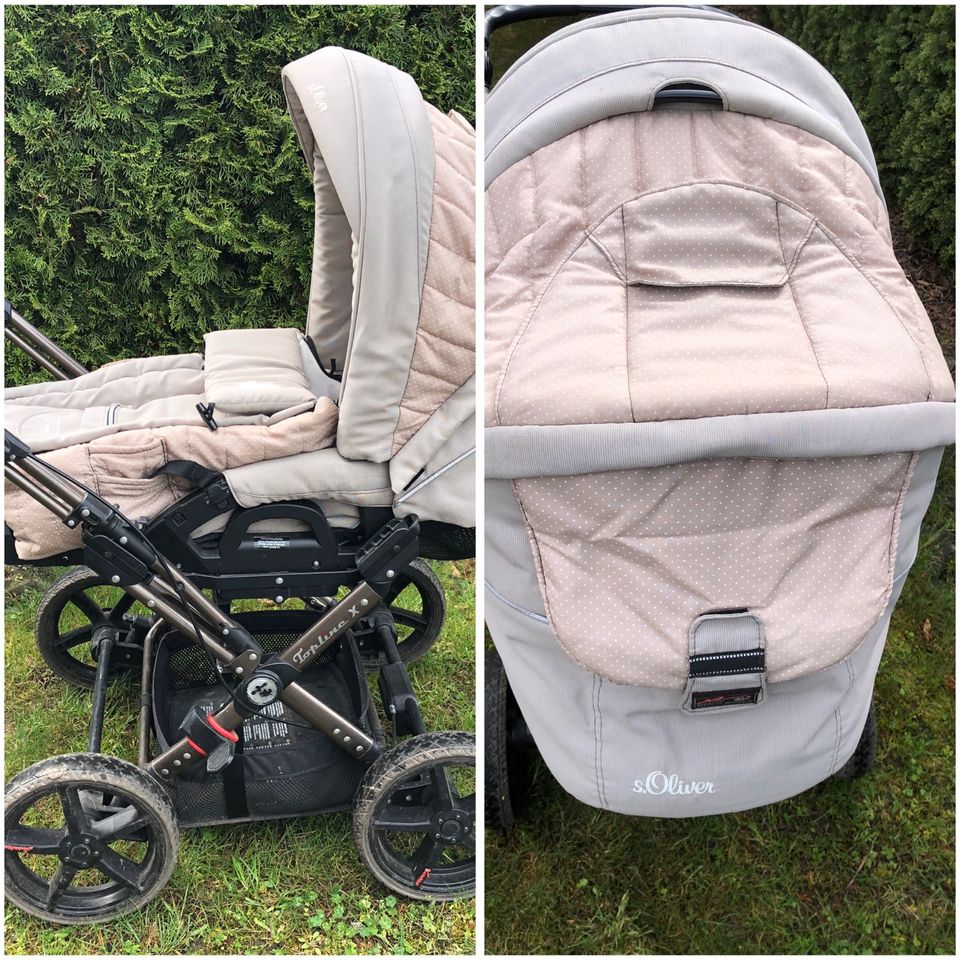 Kombi-Kinderwagen Hartan Topline X Softtasche s.Oliver Edition in Tangerhütte