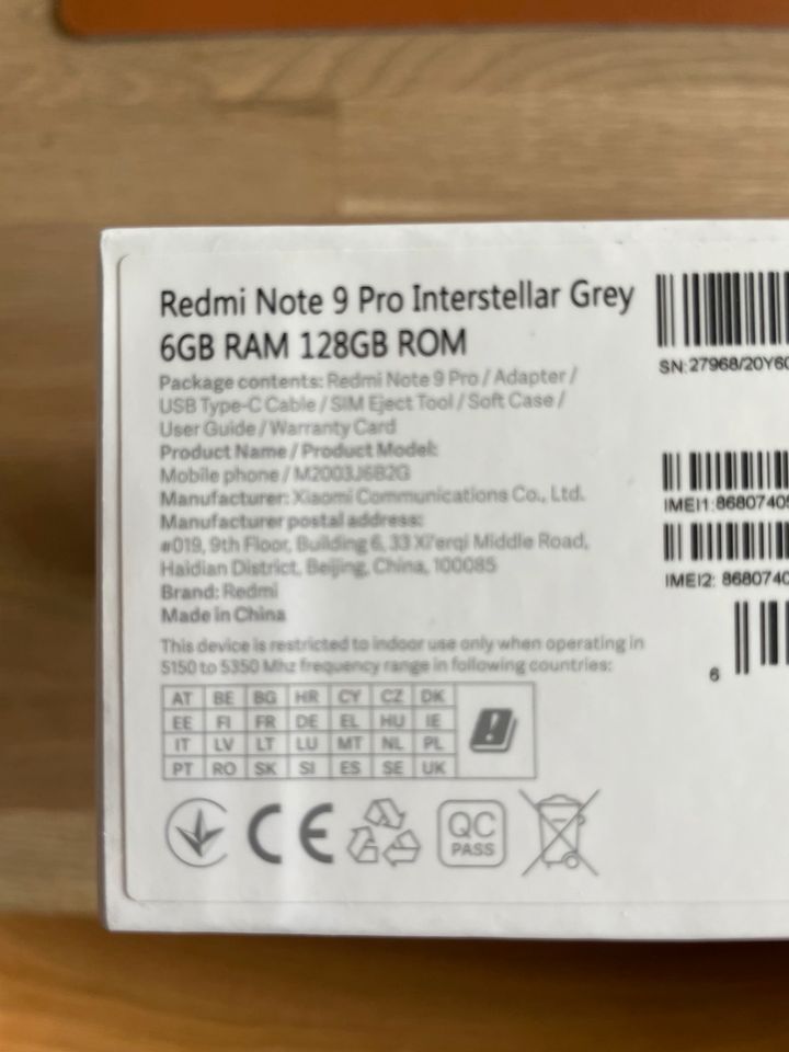 Xiaomi Redmi Note 9 Pro - NEU - OVP in Vilseck