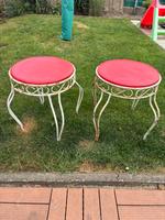 DDR Hocker Eisdiele Metall Barhocker 2x Sachsen-Anhalt - Staßfurt Vorschau