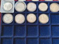 9 x 10 DM Silber Münzen konvolut Sachsen - Rochlitz Vorschau