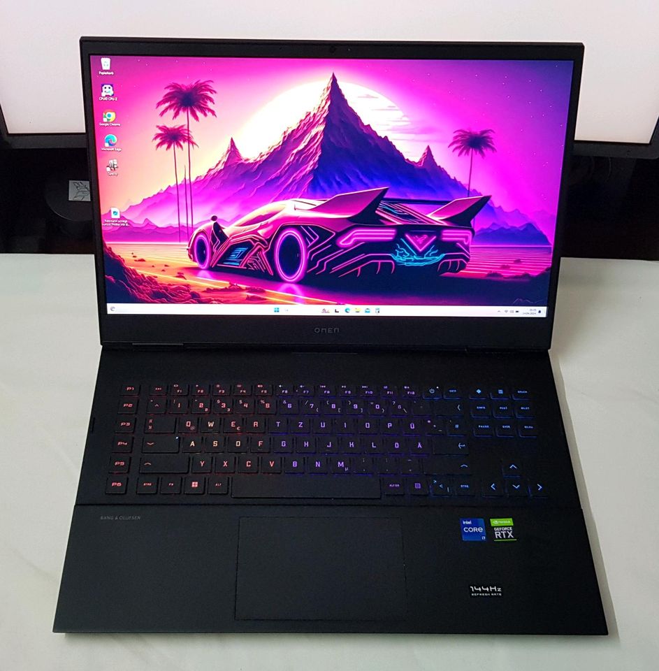 Laptop hp Gaming OMEN 17. RTX 3060/intel i7/144Hz/330W/SSD/16GB in Düsseldorf