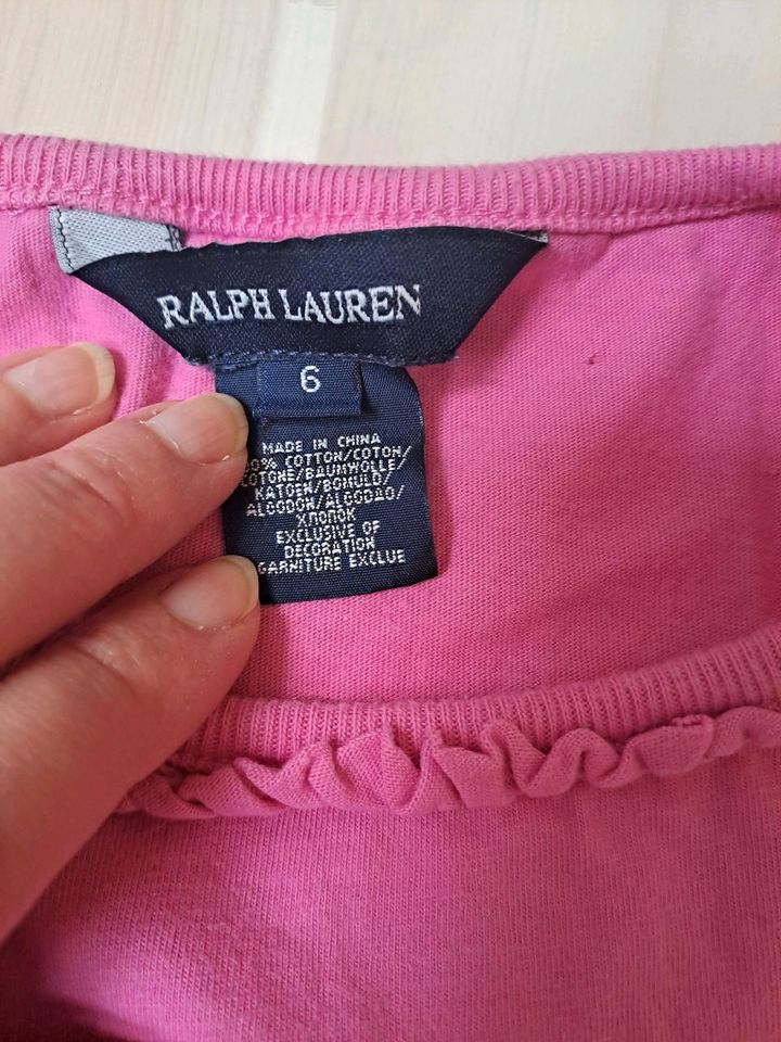 Polo Ralph Lauren Basic Shirt pink, Größe 6 in Langgöns