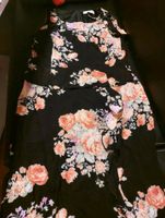 Kleid Chiffon, Schwarz mit Blumen, festlich Sachsen-Anhalt - Halle Vorschau