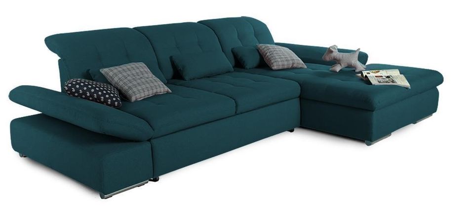 ECKCOUCH MIT SCHLAFFUNKTION UND STAURAUM DESIGN ECKSOFA NEU in München