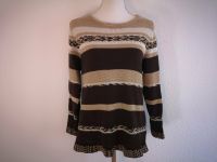 Strick-Pullover braun beige Gr. 40 L Leipzig - Probstheida Vorschau