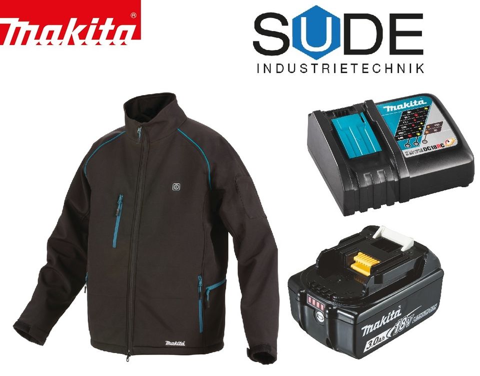 Makita DCJ205ZL Akku Thermojacke Größe L + DC18RC Ladegerät +Akku in Erlangen