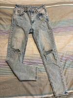 SHEIN Jeans Hellblau Löcher Gr. 27 Köln - Chorweiler Vorschau