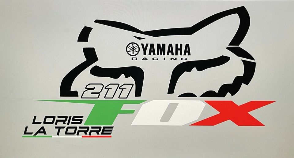 Personalisierte Namens Aufkleber Motorsport Motocross Rennkart in Inzigkofen