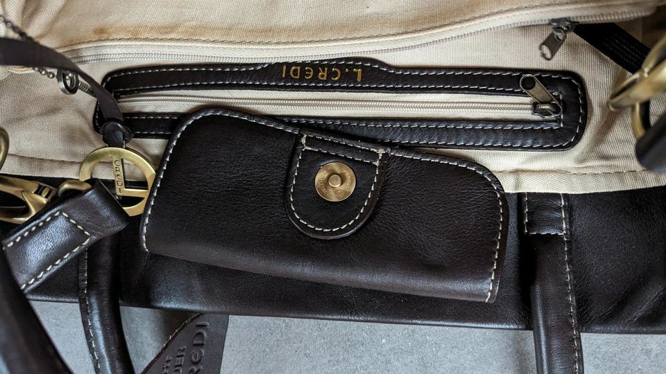 Hochwertige Lederhandtasche von L.Credi in Jüchen