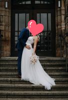 Hochzeitskleid Brautkleid Ivory fließend mit Schleppe Baden-Württemberg - Gottmadingen Vorschau