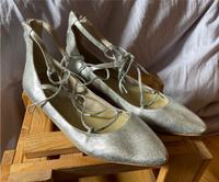 Boden silberne Ballerinas 40 echtes Leder Sachsen-Anhalt - Halle Vorschau