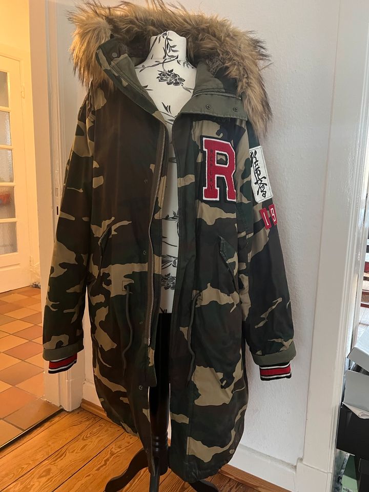 Replay Jacke Parka XXL Camouflage College in Hamburg