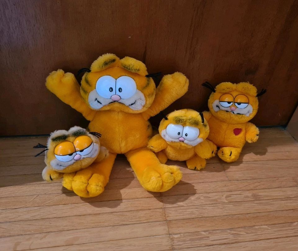 4er Set Vintage Garfield Stofftiere Kuscheltier Stofftier in Sugenheim