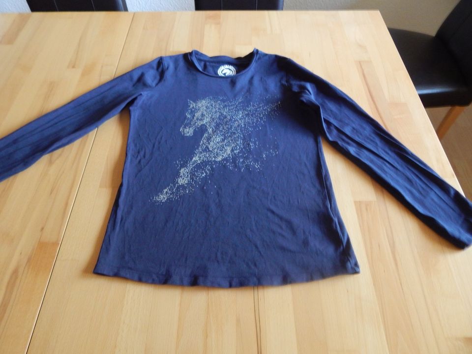 Mädchen Langarmshirt Tchibo Pferde Motiv Größe 146-152 in Kiel