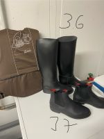 Reitkleidung Weste Stiefel Stiefeletten Hose 2 Gerten Kinder Bayern - Pliening Vorschau
