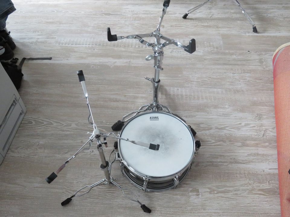 TAMA Metalworks Snare Drum 14"x7" mit XDrum Snare Ständer Pro in Andernach