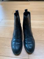 Schwarze Stiefel mit Nieten in 42 von Zara Traffaluc Eimsbüttel - Hamburg Rotherbaum Vorschau