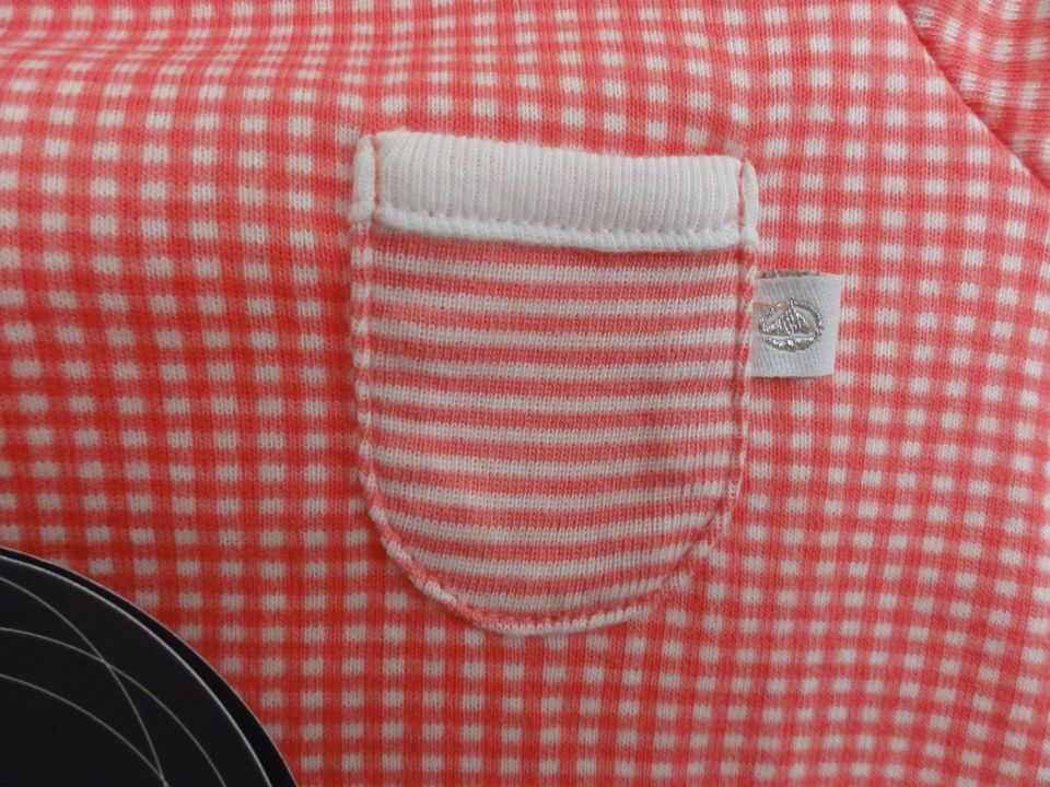 Petit Bateau T-Shirt kurzarm kariert liniert 80 86 12 18 M NEU in Krefeld