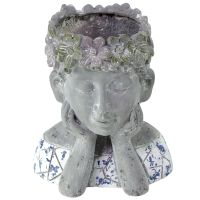 CHICCIE Pflanztopf Blumenkind 27cm Blumentopf Dekoration Skulptur Nordrhein-Westfalen - Heiden Vorschau