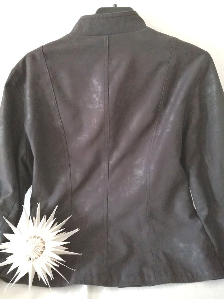 Blouson/Bikerjacke/Velourslederimitat/vier Zippertaschen /C&A in St. Georgen