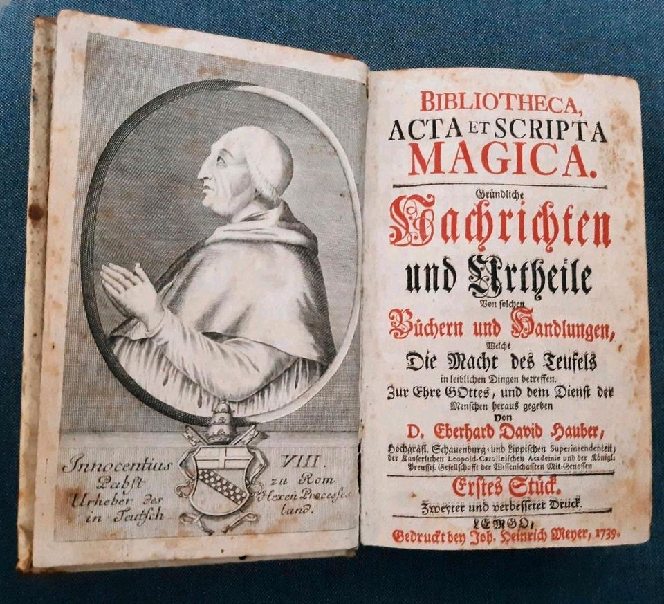 Antiquität Buch von 1738 in Werne