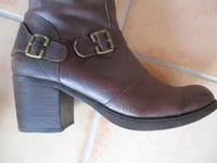 „DockerS“ Damen-Lederstiefel, braun, Gr. 40, kurz getragen Bayern - Freyung Vorschau