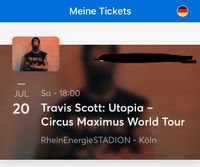 2x Golden Circle Köln Travis Scott Utopia Circus World Tour Rheinland-Pfalz - Grünstadt Vorschau
